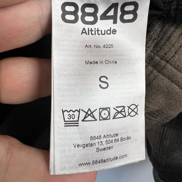 8848 Altitude Telluride Wool Over Plaid Overshirt Chore Jacket Barn Coat Size S - Picture 10 of 12